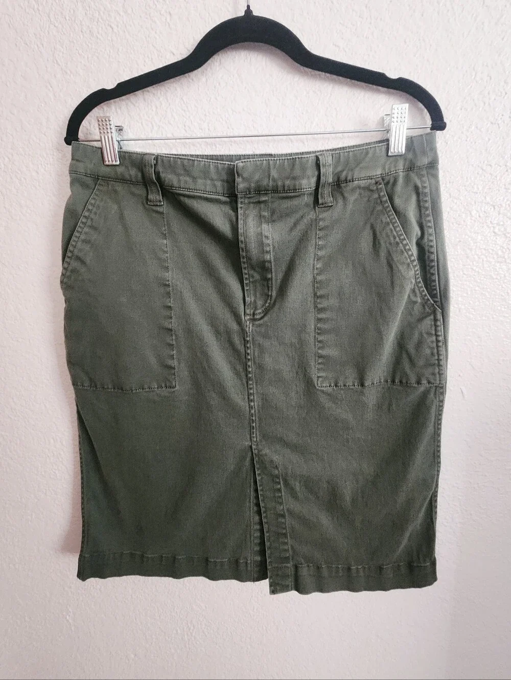 Kate Spade Denim Army Green Skirt